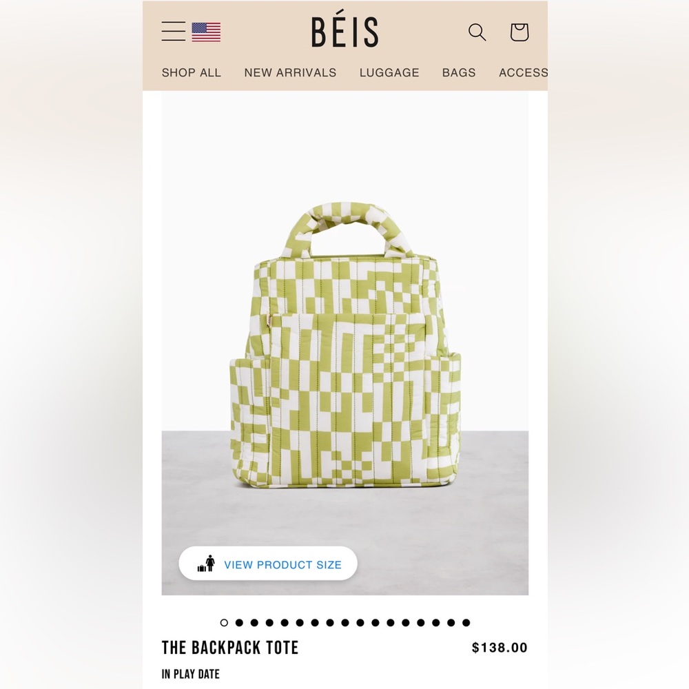 Beis x Elsa The Backpack Tote